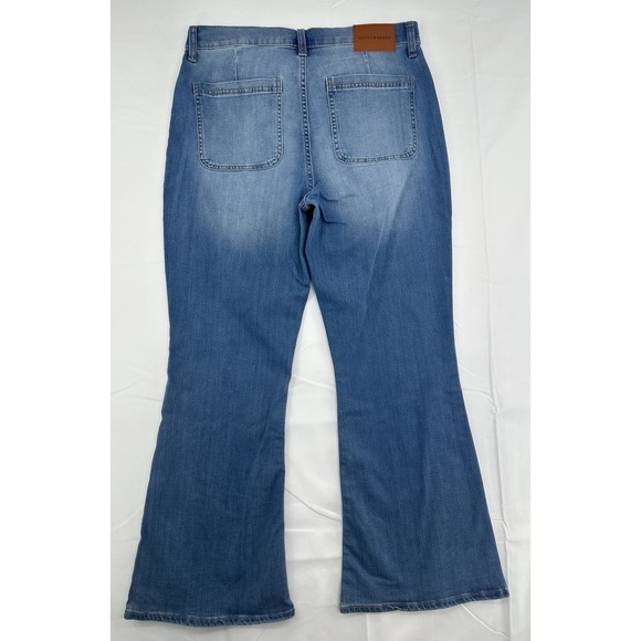 Lucky Brand Jeans Women's 12/31 (32X32) Stevie High Rise Flare Medium Wash Retro - Picture 3 of 10